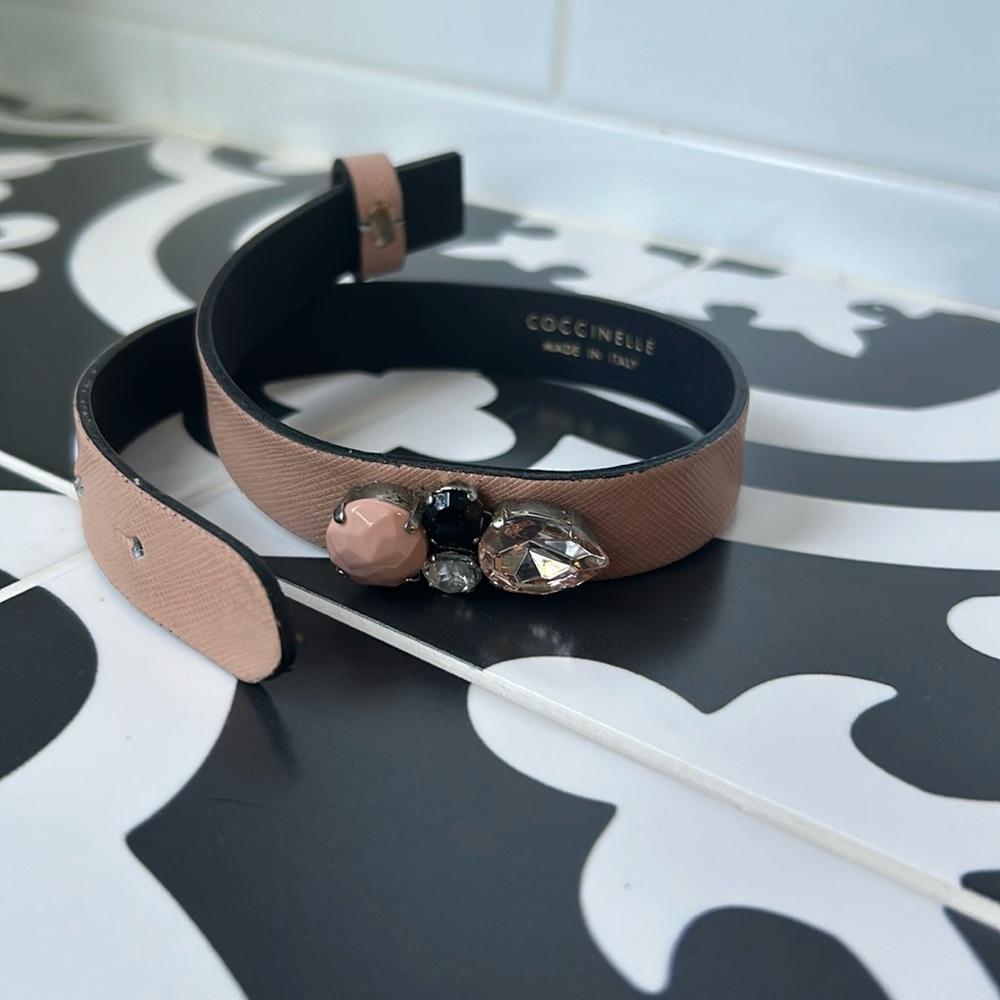 Coccinelle leather bracelet